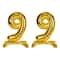 Beistle 26" Gold Self-Standing Foil Balloon Numbers, 2ct.